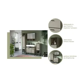 xonox.home Waschbeckenunterschrank Bagno - creme - Maße cm B: 80 H: 63