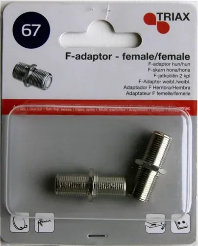 Triax RF-Adapter - F-Stecker weiblich zu F-Stecker