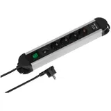 Vivanco Steckdosenleiste 1,60 m Schwarz 4 St.