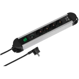 Vivanco Steckdosenleiste 1,60 m Schwarz 4 St.