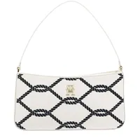 Tommy Hilfiger Schultertasche Timeless Rope Weathered White Weiß
