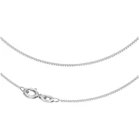 Joyes Boutique Goldkette JB Damen Goldkette Panzerkette 0,8 mm Weißgold 585 14 Kt 50 cm (Made in Germany, inkl. Etui, Zertifikat u. Garantie, 1-tlg., JB), zu Kleid, Shirt, Jeans, Sneaker! Anlass Geburtstag Weihnachten goldfarben 50.0 cm