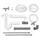 Naber Siphon Montage-Set 4, 12-teilig 1051064
