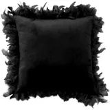 Douceur d'intérieur Douceur d’Intérieur Dekokissen Schwarz, 40 x 40 cm,
