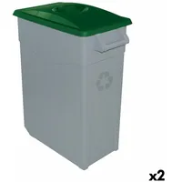 Denox Recycling Papierkorb Denox grün 65 L [2 Stück]