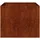 vidaXL Rostig 100 x 100 x 80 cm Braun