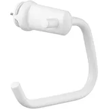 1 Stück Handy Pap - Toilettenpapierhalter ohne Bohren für das Badezimmer, selbstschraubend am Flachheizkörper, ohne Löcher – Hergestellt in Italien. Weiß
