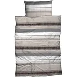 Traumschlaf Camelo Gestreift Grau 135 x 200 cm + 80 x 80 cm