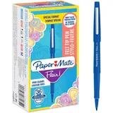 Paper Mate Flair Filzstifte | mittlere Spitze (0,7 mm) | blau | 36 Stück