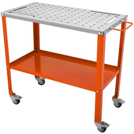 Vevor Mobiler Arbeitstisch Stahl 91,4x45,7cm schwarz