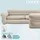 Intex Innen-ecksofa - Beige - 257x203x76 cm