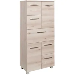 Badezimmer Hochschrank in Buche 60 cm