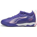 Puma Ultra 5 Match It + Mid Jr Soccer Shoe, Lapis Lazuli / White Sunset Glow, 37