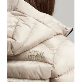 Superdry Damen. Fuji Steppjacke mit Kapuze Pelikan beige 44 - 44