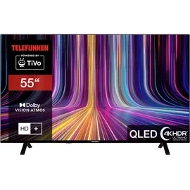 Telefunken 55 Zoll QLED Fernseher / TiVo Smart TV (4K UHD, HDR Dolby Vision, Dolby Atmos, HD+ 6 Monate inkl., Triple-Tuner) QU55TO750S