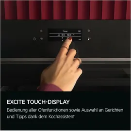 AEG NBR7P621SB Backofen 60cm Pyrolyse SteamCrisp® 19Heizarten Kochassistent Kerntemperatursensor
