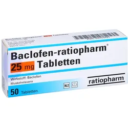Baclofen-ratiopharm 25 mg Tabletten 50 St