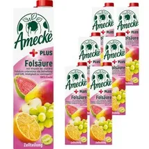 Amecke + Folsäure Fruchtsaftkonzentrat 6x 1,0 l