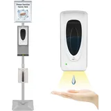 VEVOR Desinfektionsständer Automatisch 1000ml Desinfektionsständer mit Ständer & Schild, Spenderkapazität, Desinfektionsspender mit Sensor für Läden, Hotels, Schulen