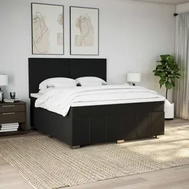 vidaXL Boxspringbett 180 x 200 cm Schwarz
