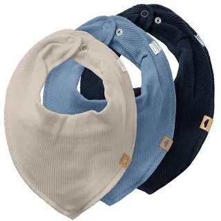 NAME IT NBNYVETTI 3P Scarf BIB NOOS Lätzchen, Dark Sapphire/Pack:w. Coronet Blue + Pure Cashmere, ONE Size (3er Pack)