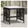 vidaXL Gartenhocker mit Kissen 41 x 41 x 36 cm schwarz 4 St.