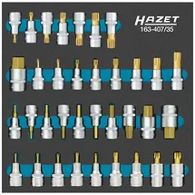 HAZET Steckschlüssel-Bit-Einsatz-Satz 163-407/35 35-tlg.