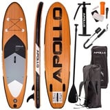 Apollo Inflatable SUP-Board Aufblasbares Stand Up Paddle Board SUP - Wood, aufblasbar schwarz