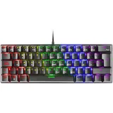 Mars Gaming MK60 Schwarz, Mechanische Gaming Tastatur FRGB, Antighosting, Switch Mechanischer Rot, Französisch Sprache