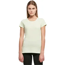 Build Your Brand Damen Basic Tee – Figurbetontes Baumwoll T-Shirt mit Rundhalsausschnitt & kurzen Ärmeln, ideal für Alltag, Freizeit & Veredelung,Lightmint,XL