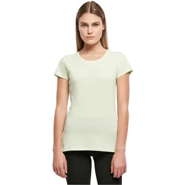Build Your Brand Damen Basic Tee – Figurbetontes Baumwoll T-Shirt mit Rundhalsausschnitt & kurzen Ärmeln, ideal für Alltag, Freizeit & Veredelung,Lightmint,XL