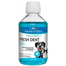 Francodex Fresh Dent 2 in 1 Maulwasser für Hunde und Katzen 250 ml