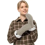 Jack Wolfskin Highloft Knit Fausthandschuhe - Dusty Grey - M