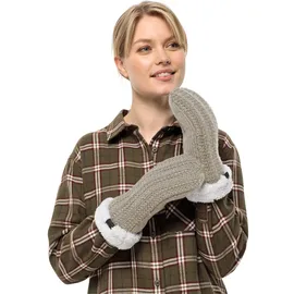 Jack Wolfskin Highloft Knit Fausthandschuhe - Dusty Grey - M