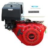 SECURA 4 Takt Benzin Motor 13 PS 188F Standmotor Benzin 25mm | 4 Takt Benzinmotor für Rasenmäher Kart Go Cart Kettcar | Einachser Motor Benzin 4 Takt