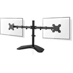 Nedis Schreibtisch Monitorhalterung 2 Bildschirme | 15 - 32 " | 75x75 / 100x100 | Vollbeweglich