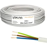 NYM-J 3x2,5 mm2 10m Ring Mantelleitung Installationskabel Stromkabel Feuchtraumkabel Kupfer