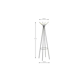 Möbel Kraft Garderobenständer Modern 175 x 56 cm Grau
