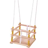 IDENA Schaukel Gitterschaukel Holz beige