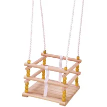 IDENA Schaukel Gitterschaukel Holz beige