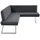 K+W Komfort & Wohnen Eckbank 86x60 cm Flachgewebe Q2 2250 langer Schenkel rechts oder links