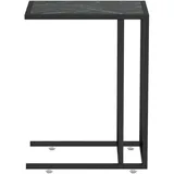 vidaXL Beistelltisch Schwarz Marmor 50 x 35 x 65 cm