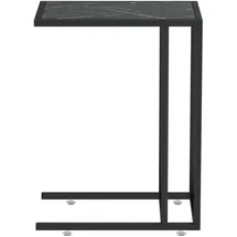 vidaXL Beistelltisch Schwarz Marmor 50 x 35 x 65 cm