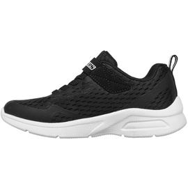SKECHERS Microspec Max Torvix Sneaker, Black Textile Black White Trim, 28