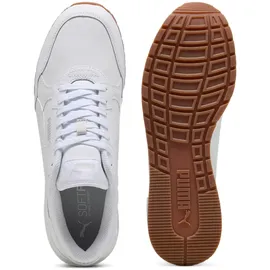 Puma ST Runner v4 L weiß, Größe 44 1⁄2 - PUMA white/glacial gray/gum 44.5