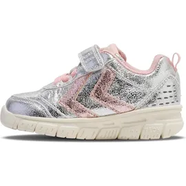 hummel Crosslite Glitter Sneaker Grau/Pink/Rosa 21