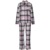 H.I.S. H.I.S Damen Pyjama lila-blau-rosa-kariert Gr.40