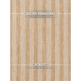 Ted Baker Linley Wendeteppich", jute weiß, B:200cm H:8mm L:300cm, Polypropylen, Teppiche, Teppich, Designteppich, Wetterfest, Pflegeleicht, Modern, Wohnzimmer, Terrasse