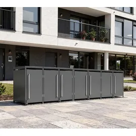 Westmann Mülltonnenbox 464 x 116 x 80 cm grau