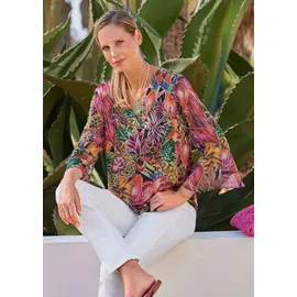 GOLDNER Bunte Tunika mit floralem Print Bunt 42